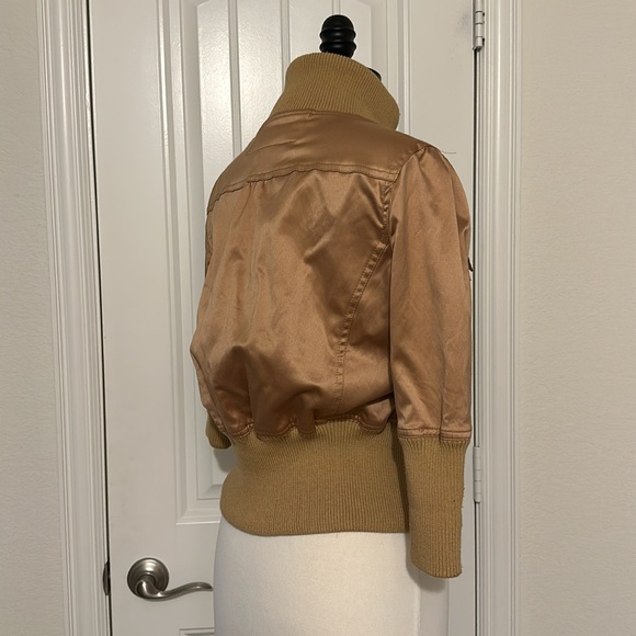Gold/Brass Crop Jacket - Picture 3 of 10